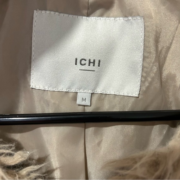 ICHI Tan Faux Fur Vest Size M - Picture 3 of 5